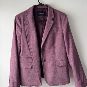 Banana Republic Purple Herringbone Blazer